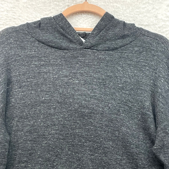 Aritzia Tna Hoodie Womens Medium Gray Crop Pullover Long Sleeve Cotton Blend - Picture 4 of 10